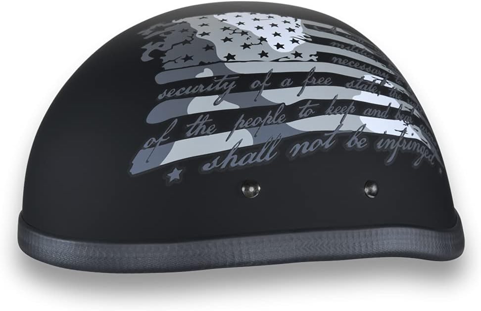Daytona Helmets Graphics Bicycle Helmets for Men - Novelty Half Helmet with Breathable Liner - Retro Skull Cap – Eagle Headgear with Head Wrap