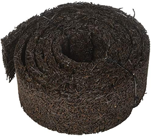 Permanent Mulch Recycled Rubber Border - 10 Feet Long x 4.5 Inches Wide | Weed Deterrent | Easy Install | Scatter-Proof | Landscaping | Paths