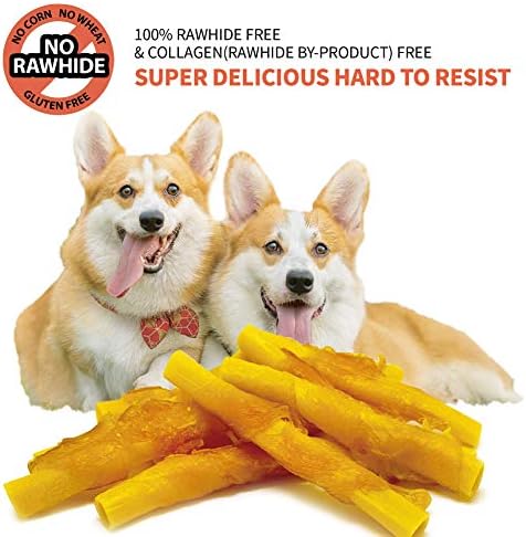 LuvChew Chicken Wrapped Dog Bone Treat Sticks with Glucosamine & Turmeric, Easy to Digest, Non-Rawhide Soft Chicken Cheese Dog Chew Treats 15pcs/Pack