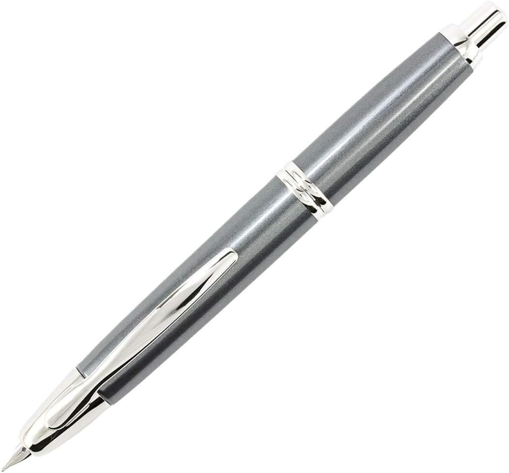 PILOT Vanishing Point Collection Refillable & Retractable Fountain Pen, Matte Black Barrel, Blue Ink, Fine Nib (60580)