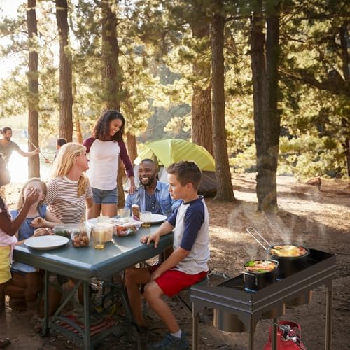 Camplux Camping Stove 2 Burners, Propane Burner 260,000 BTU, Heavy Duty Gas Stoves for Outdoor Cooking