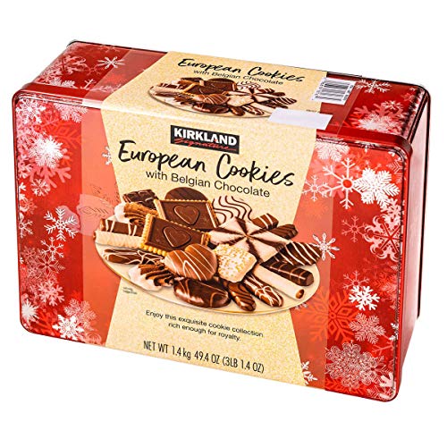Kirkland Signature European Cookies with Belgian Chocolate, 49.4 Ounce - PACK OF 3