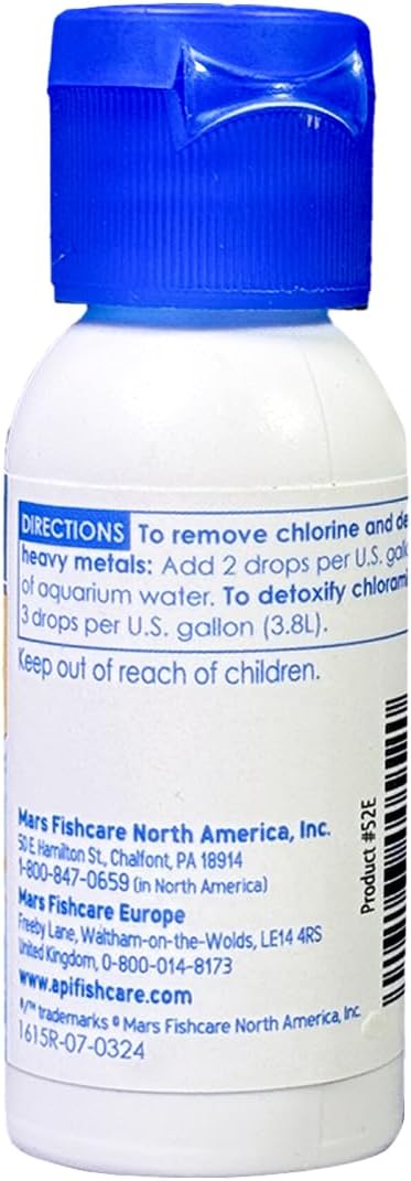 API TAP WATER CONDITIONER Aquarium Water Conditioner 16-Ounce Bottle