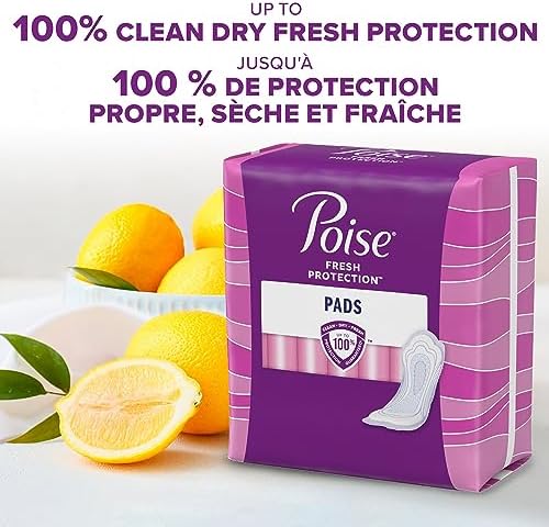 Poise Incontinence Pads, Maximum Absorbency, Long, 12 ct