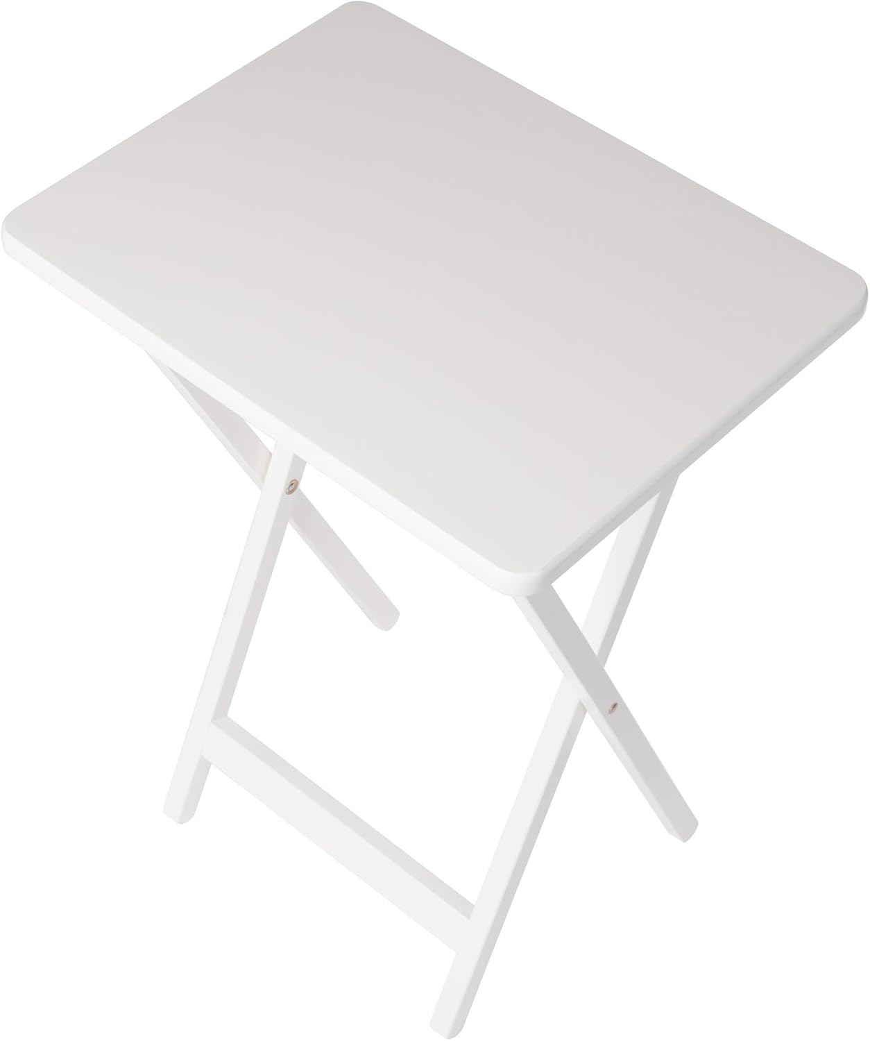 Winsome Alex Set of 2 Foldable Snack Tables, Natural, 26"