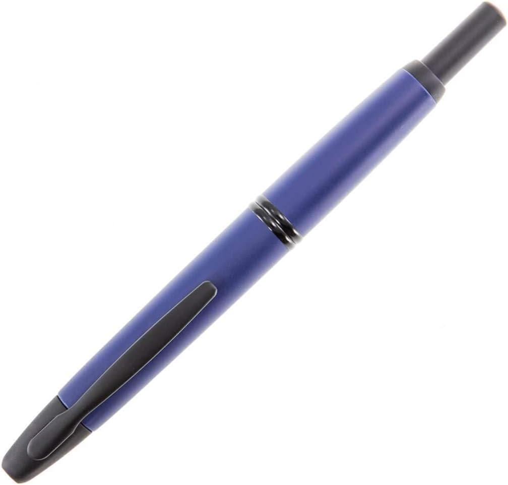 PILOT Vanishing Point Collection Refillable & Retractable Fountain Pen, Matte Black Barrel, Blue Ink, Fine Nib (60580)