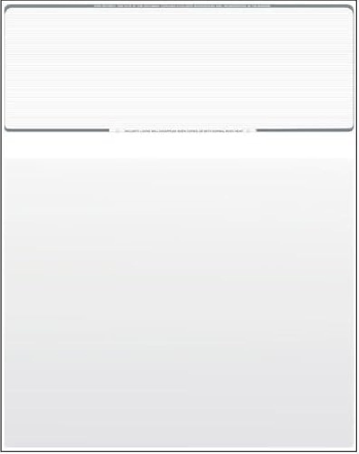 Compuchecks Blank Check Paper 500 Pack, Check on Top, QuickBooks Compatible | Blue Diamond High Security Computer Business Checks, Voucher on Bottom, 8.5x11, Works with Laser & Inkjet Printers, USA Made
