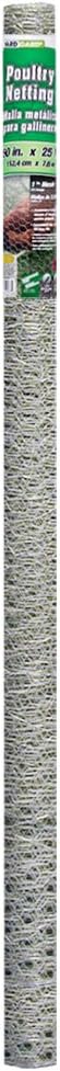 YARDGARD 1 Inch Poultry Netting, Chicken Wire Fence, 20 Gauge Galvanized Steel, Rabbit Fencing, Bird Enclosures, Garden Protection and Plant Support, 24 Inches x 150 Feet