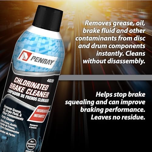 Penray 4820-12PK Chlorinated Brake Cleaner - 19-Ounce Aerosol Can, Case of 12