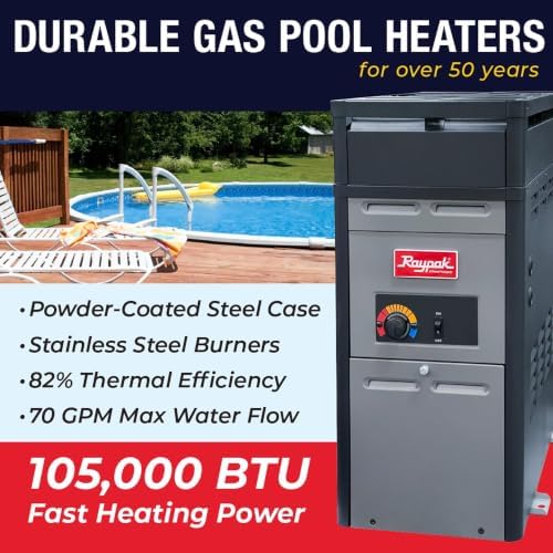 Raypak 105,000 BTU Swimming Pool and Spa Heater - Natural Gas