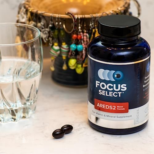 Focus Select AREDS2-Based Eye Vitamin Supplement with Low-Zinc, 180 Count | Lutein and zeaxanthin vision supplement for macular support, doctor-developed, safe for smokers, made in USA, 90-day supply