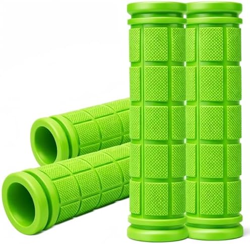 CHUNZEXI 4 PCS Bike Handlebar Grips, Rubber Bicycle Bar Grips Replacement, Non-Slip Handle Grips for Kids Bikes, Scooters, BMX