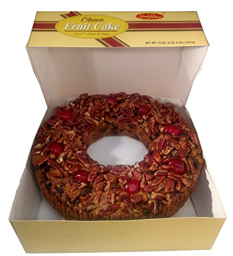 Jane Parker Fruitcake Classic Light Fruit Cake 4.5 Pound (72 Ounce) Ring
