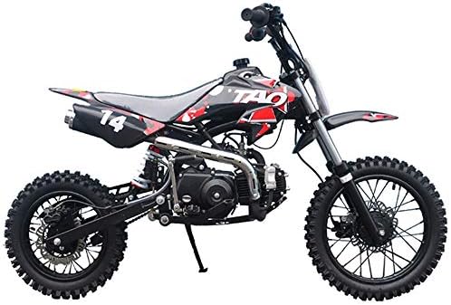 X-Pro 110cc Dirt Bike Pit Kids Pitbike 110 with Gloves, Goggle and Handgrip (Black)