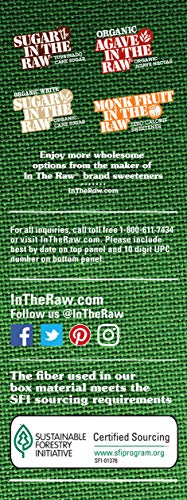 Stevia In The Raw, Plant Based Zero Calorie, No Erythritol, Sugar Substitute, Sugar-Free Sweetener for Coffee, Hot & Cold Drinks, Suitable For Diabetics, Vegan, Gluten-Free, 100Count Packets (1 Pack)