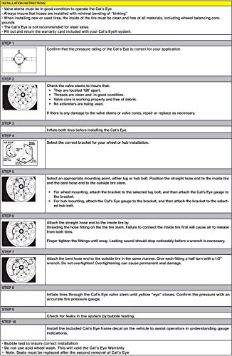 Cat's Eye Tire Pressure Maintenance System Dual Trucks Trailer 120PSI 2pk SSteel