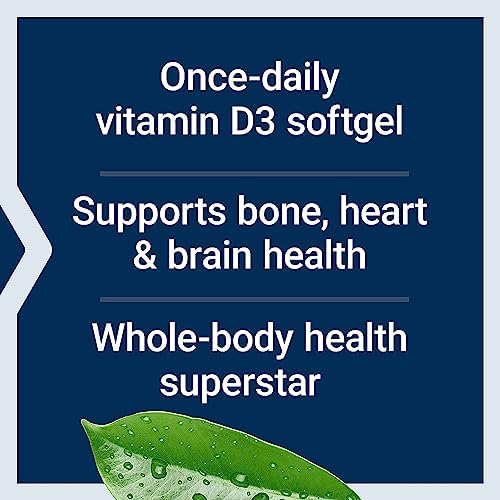 Life Extension Vitamin D3 125 mcg (5000 IU), Bone Health, Brain Performance, Immune System Support, Gluten-Free, Non-GMO, Once Daily, Two-Month Supply, 60 Softgels | Bone Health, Cognitive Health & Immune System Support, Gluten-Free & Non-GMO, Once Daily…