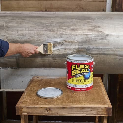 Flex Seal Liquid, Rubber Coating Sealant, Waterproof, Flexible, Breathable, and UV Resistant, Roof Repair, Basements, RV, Campers, Trailers, Marine