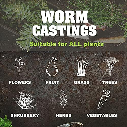 100% Organic Worm Castings 1 Gallon (approximatly 6lbs)