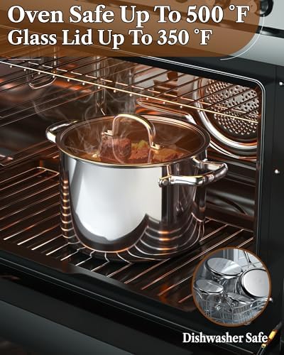 Cook N Home 7-Piece Tri-Ply Clad Stainless Steel Cookware Pots & Pans Set