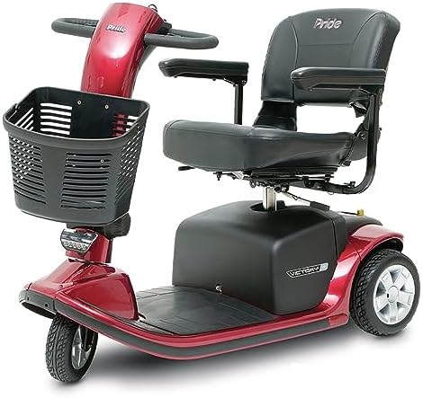 Pride Victory 9 3-Wheel Scooter w/Avail ext warr (Red)