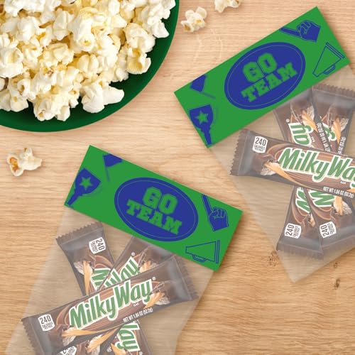 MILKY WAY Milk Chocolate Caramel Candy Bars, Full Size, Bulk Box, 36 ct | Caramel and nougat in milk chocolate bars, individually wrapped for sharing, party favors, movie nights, gift bag, baking