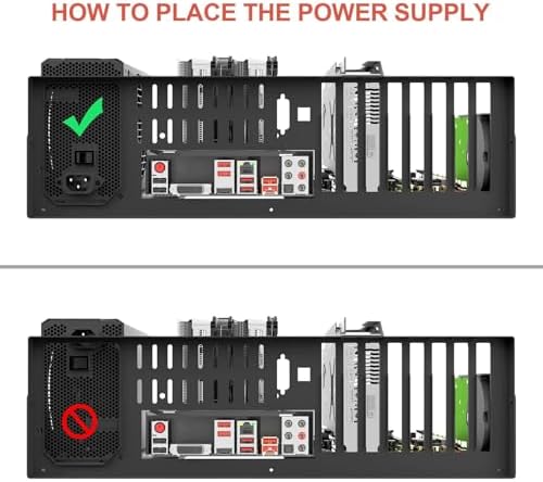 TGDGAMER Open Chassis DIY Gaming PC Test Bench, ATX/M-ATX/ITX, Wide Cooling | Fits ATX, M-ATX, ITX Motherboards, Open Frame Wide Body Heat Dissipation