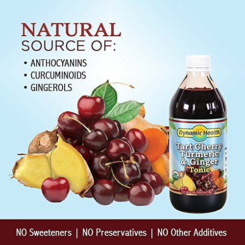 Dynamic Health Organic Tart Cherry Juice Tonic with Turmeric, 16 fl oz