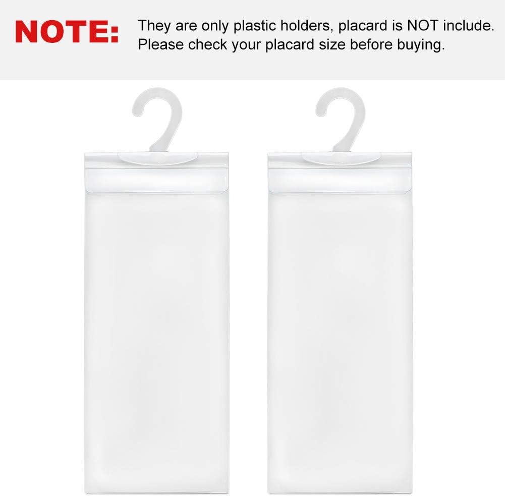 LotFancy Handicap Placard Holder for Auto, Pack of 3, Disabled Parking Permit Sign Holder with Larger Hook