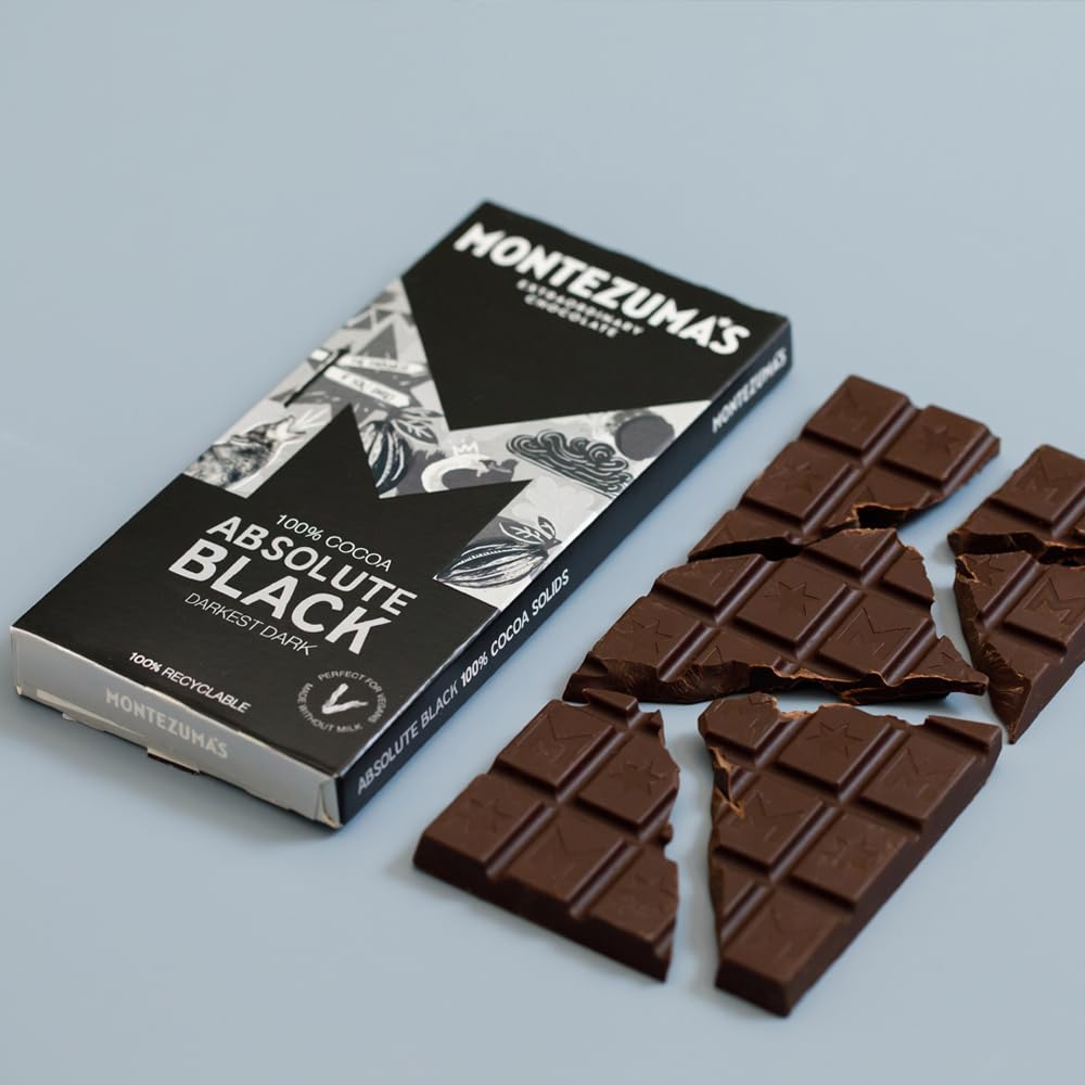Montezuma’S Dark Chocolate Absolute Black 100% Cocoa 90g