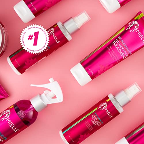 Mielle Organics Mongongo Oil Thermal & Heat Protectant Spray, Protects Hair from Heat Damage, Intense Heat Defense, Curl Pattern Protection