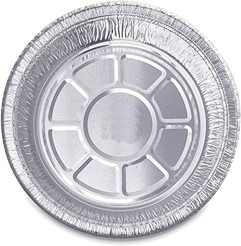 14 Round Aluminum Pans with Dome Lid, 9 Inch Heavy Duty Tin Foil Pans, Perfect for Reheating, Baking, Roasting, Meal Prep, To-Go Containers