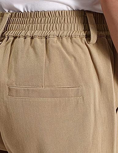 IDEALSANXUN Mens Casual Elastic Waist Twill Pants