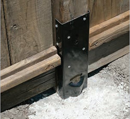 6 Pack Simpson Strong Tie FPBM44E E-Z Mender 4x4 Post Repair Bracket with Black Finish (3 Pair)