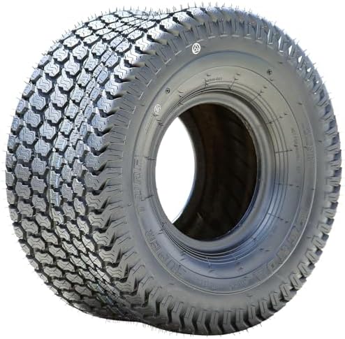 Kenda K500 Super Turf R/S 4 Ply 16-7.50-8 Lawn & Garden/Turf Tire | Lawn Mower & Garden Tractor All Season Traction 64A3 Rated 4 Ply Bias Construction Black Sidewall Tire