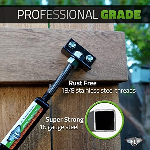 6' Telescopic Gate Brace - Wood Privacy Fence Anti Sag Gate Kit - Gate Hardware Kit for Outdoor Wooden Fence Gates