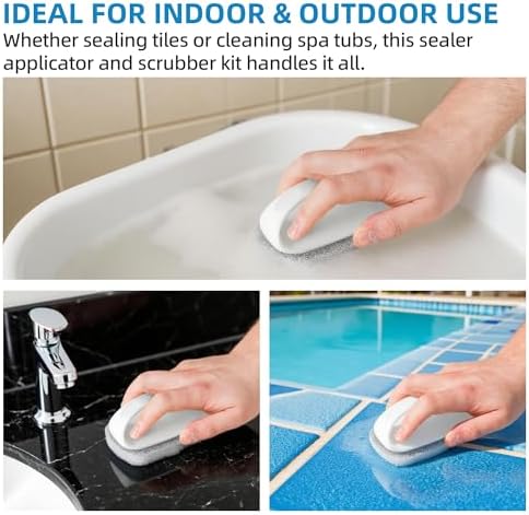 Professional Microfiber Sealer Applicator Pad – The Perfect Tool to Apply Sealer to All Natural Stone and Tile Like Marble, Granite