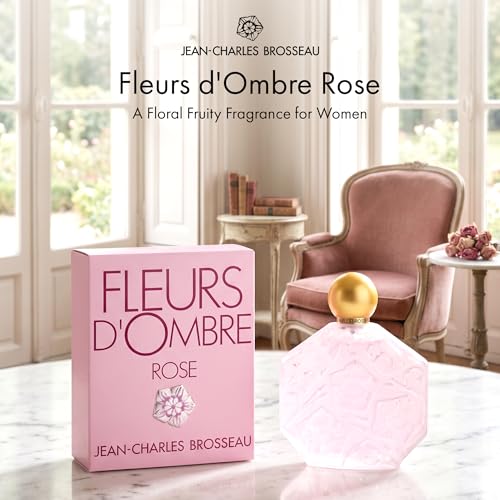 Jean Charles Brosseau Ombre Rose Women Eau De Toilette Spray, 1 Ounce | 1 oz long-lasting eau de toilette powdery floral perfume for women with rose, ylang-ylang & lily of the valley notes.