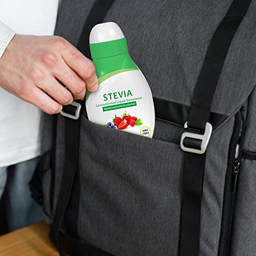 Stevia Concentrated Liquid Sweetener (Optimized with Erythritol) 1.33 FL OZ (37 mL) – 2 Pack