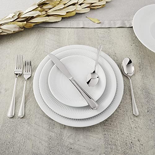 Henckels Alcea 65-Pc Flatware Set, 18/10 Stainless Steel | Durable 18/10 Stainless Steel for Family Meals & Entertaining. Dishwasher Safe, Comfortable Balanced Feel.