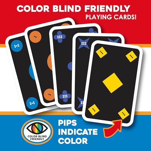 MindWare Qwirkle Rummy Card Game - Strategy Games for Adults and Family - Fun Family Games & Party Games for Adults - Match Shapes & Colors