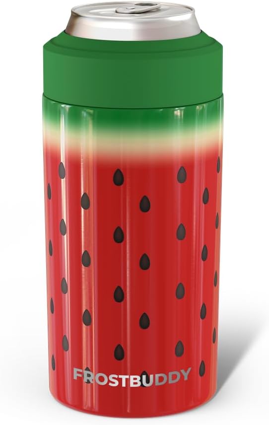 Frost Buddy Universal Can Cooler - Fits Slim Cans, 12 & 16oz (MatteBlack)