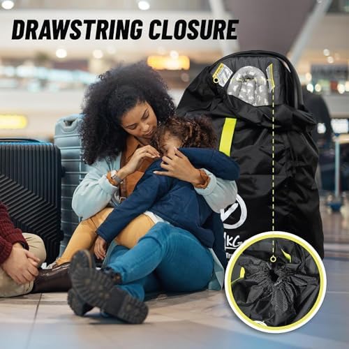 Car Seat Travel Bag For Airplane with Carrying Handle Straps, Gate Check Bag, Car Seat Bags for Air Travel Carseat Travel Cover, Carseat Travel Bag Cover for Airplane Travel
