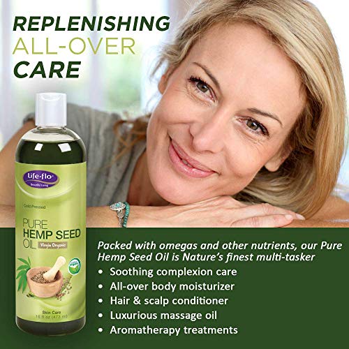 LIFE-FLO Pure Coconut Oil, Fractionated, Refined Liquid Coconut Oil, Skin Care, Hair Care, Massage, Aromatherapy, All Skin Types, Hypoallergenic, 60-Day Guarantee, Not Tested on Animals, 16oz