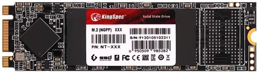 KingSpec 1TB M.2 SATA III 2280 SSD, NOT for NVMe Slots | SATA3 6Gb/s, B+M Key, Up to 550MB/s, Internal Solid State Drives for Laptop / Desktop Upgrades