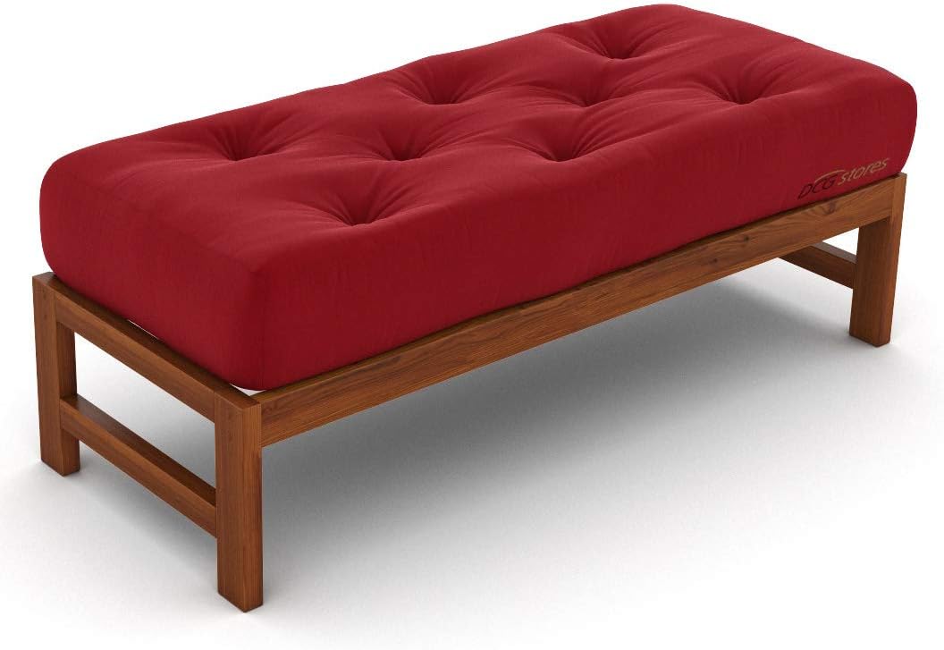 Nirvana Futons Plush, Comfortable 8-Inch Full Futon Mattress, Microfiber Fudge - Made in USA