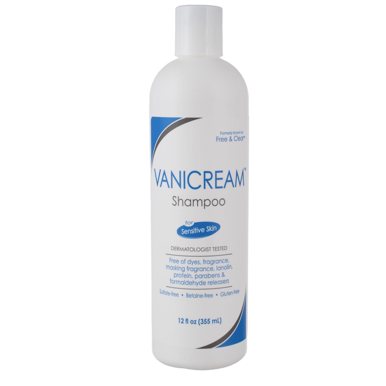Vanicream Shampoo for Sensitive Skin, Dermatologist Tested, Free of Dyes, Fragrance, Parabens and Formaldehyde Releasers, Sulfate-Free