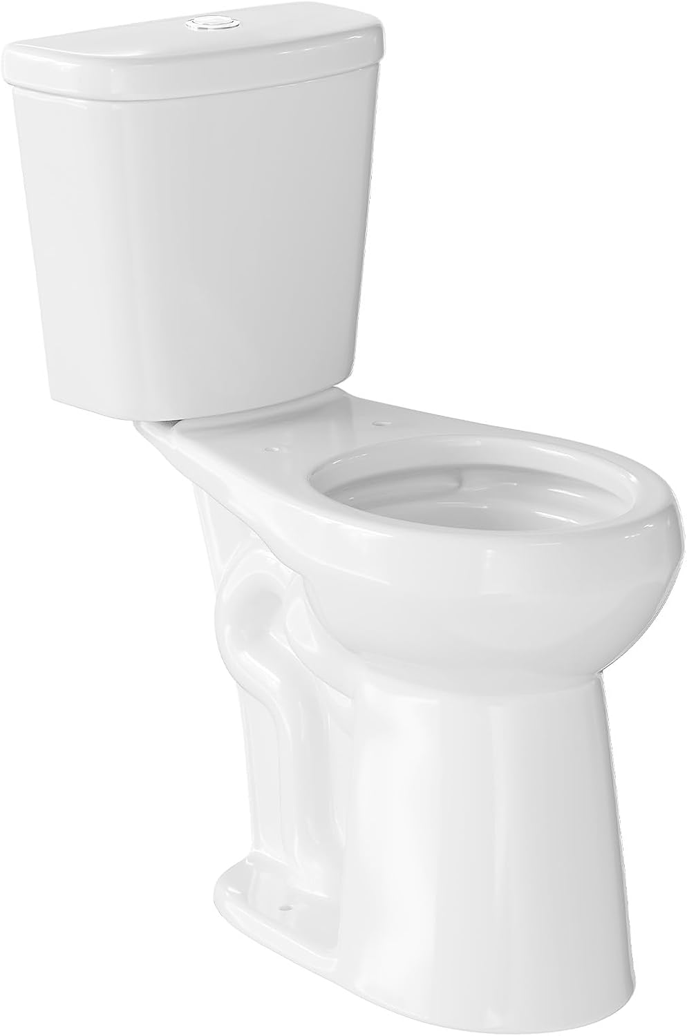 Two-Piece Toilets for Bathrooms, Comfort ADA Toilet with 19" Height, Elongated with Soft Close Seat, Power Flush 1.28 GPF