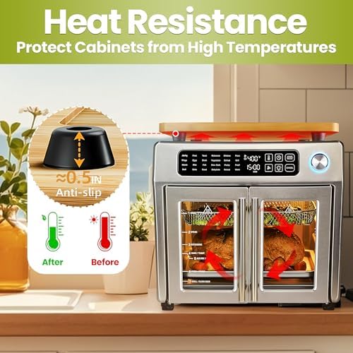 Accessories for Emeril Lagasse 26 QT Extra Large Air Fryer | Cutting Board for Emeril Lagasse Air Fryer with Heat Resistant Silicone Feet