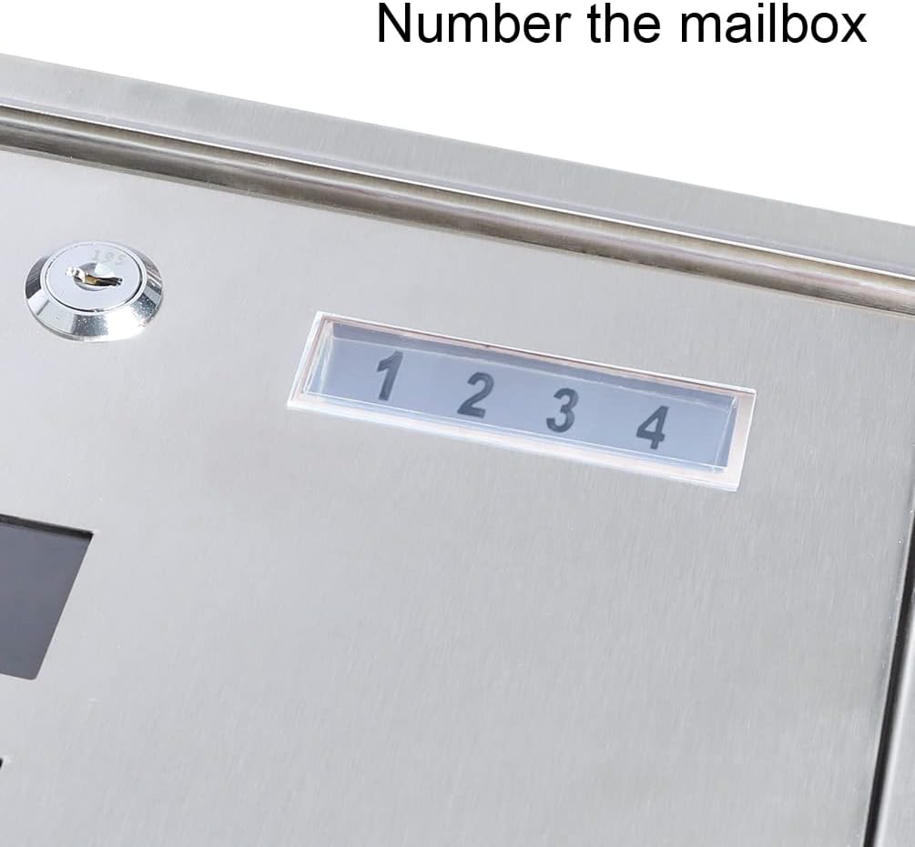Decaller Large Capacity Mailbox with Key Lock, Wall Mount Metal Mail Box with Newspaper Compartment for Outside, 14.4" x 13" x 4.2", 938 Black